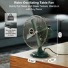 AMACOOL Oscillating Vintage Fan, All Metal 8" Retro Table Top