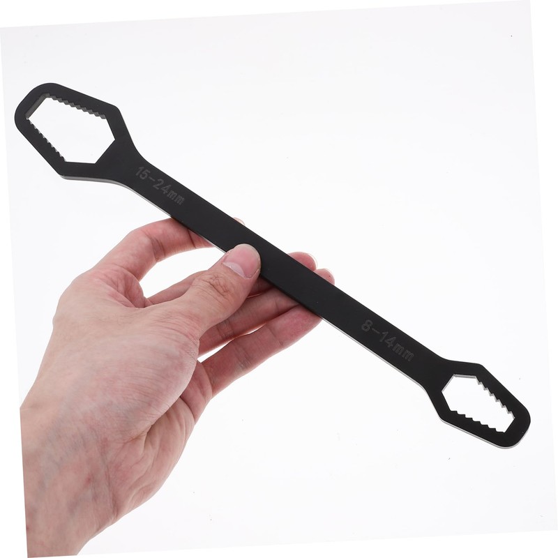 TOVINANNA 2pcs Keys Wrench Self-tightening Double-ended Spanner Multi-purpose Wrench for