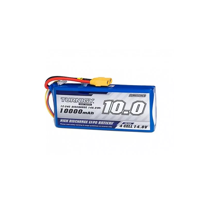 Turnigy High Capacity 10000mAh 4S 12C Multi-Rotor Lipo Pack w/XT90