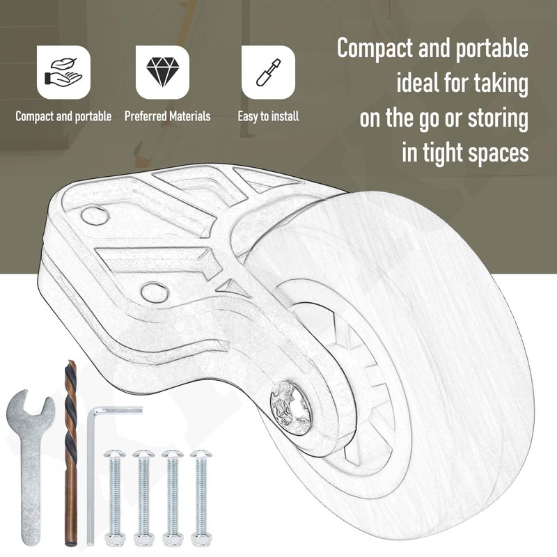 10940 Tip & Glide Wheel Kit Compatible with Little Gia-nt