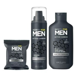 Oriflame Set De Cuidado Para Caballero Carbón Activo North For Men