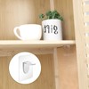 20 Pcs Plastic Shelf Support Peg, Self Adhesive Bracket Shelf