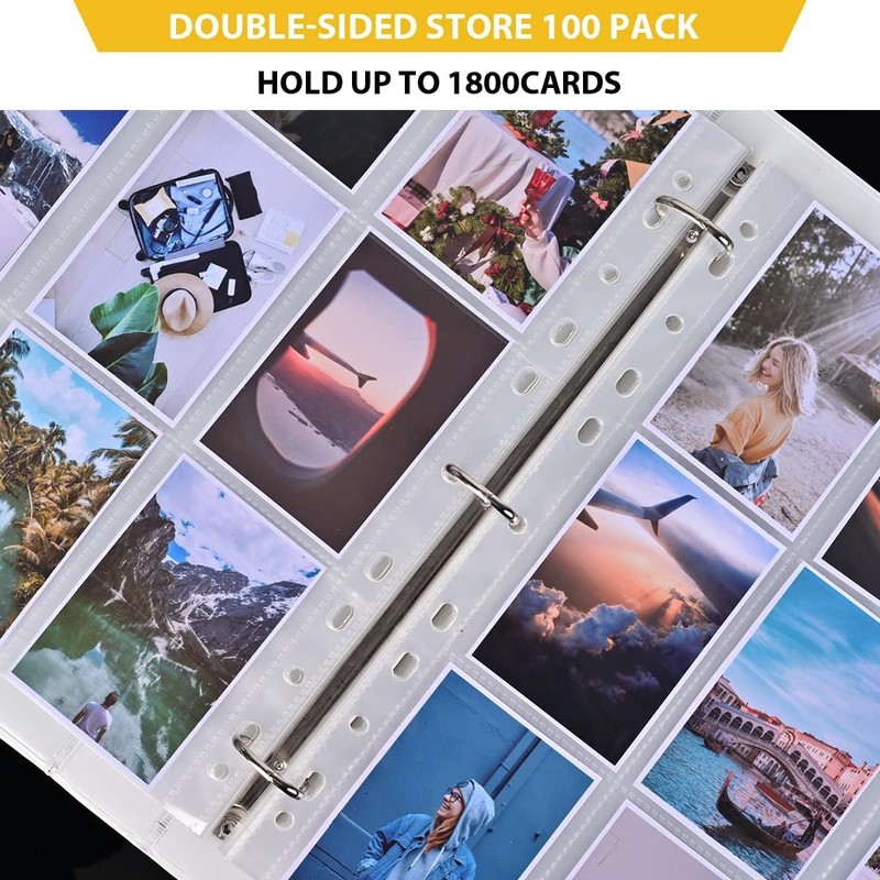 50 Pack,9 Pocket Page Protector, Trading Card Sleeve, Baseball Card