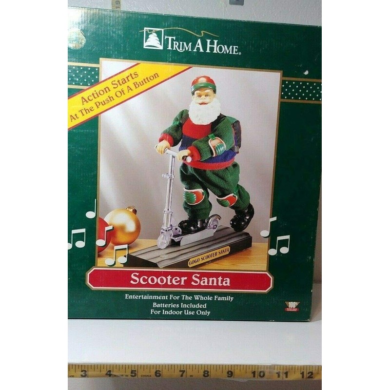 Trim A Home Scooter Santa- Musical and Animated