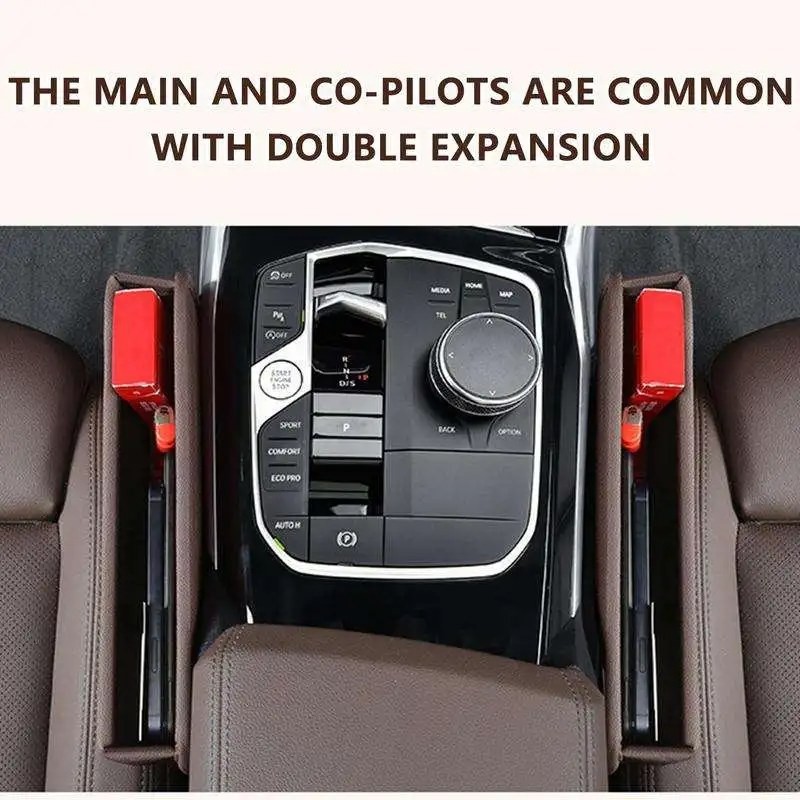Car Seat Gap Filler Organizer – Leather Car Seat Gap