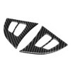 2Pcs/Set Carbon Fiber Steering Wheel Frame Cover Trim Left Hand