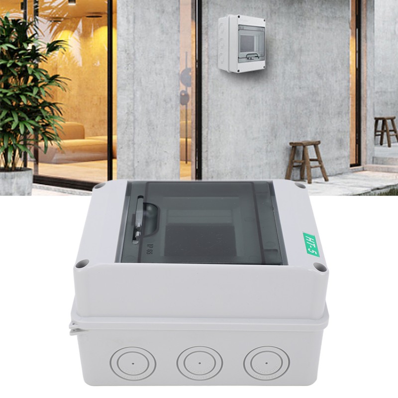 Circuit Breaker Box PC IP65 Waterproof 5 Way Transparent Cover
