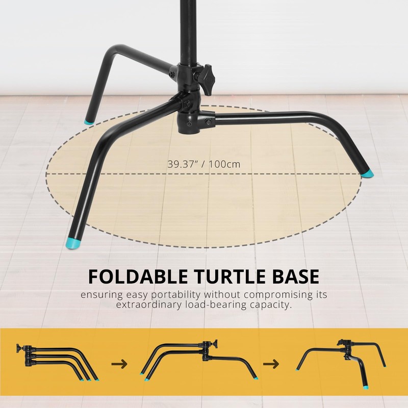 Flashpoint 40" Quick Sliding Leg C-Stand Kit with 2.5" Grip