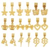 Craftdady 18 pcs Gold Dangle Charm with Bail Beads Tibetan