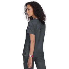 KOI Stretch 1059 Georgia Top Charcoal XXS