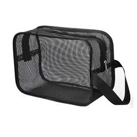 Samcos Pool Bag, Hot Springs, Bath, Mesh Bag, Storage Bag, For Bathing, Breathable, Quick Drying, Handbag, 9.8 x 4.3 x 6.3 inches (25 x 11 x 16 cm)