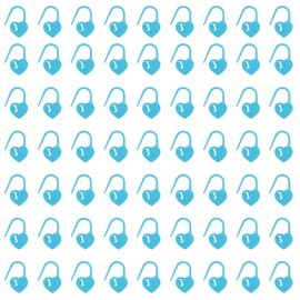 sourcing map 400pcs Stitch Markers, Heart Stitch Locking Stitch Marker Crochet Needle Clip Counter for DIY Handcraft Knitting and Crocheting, Blue