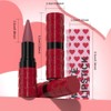 evpct Mauve Gradient Matte Lipstick Lip Liner Combo Set for