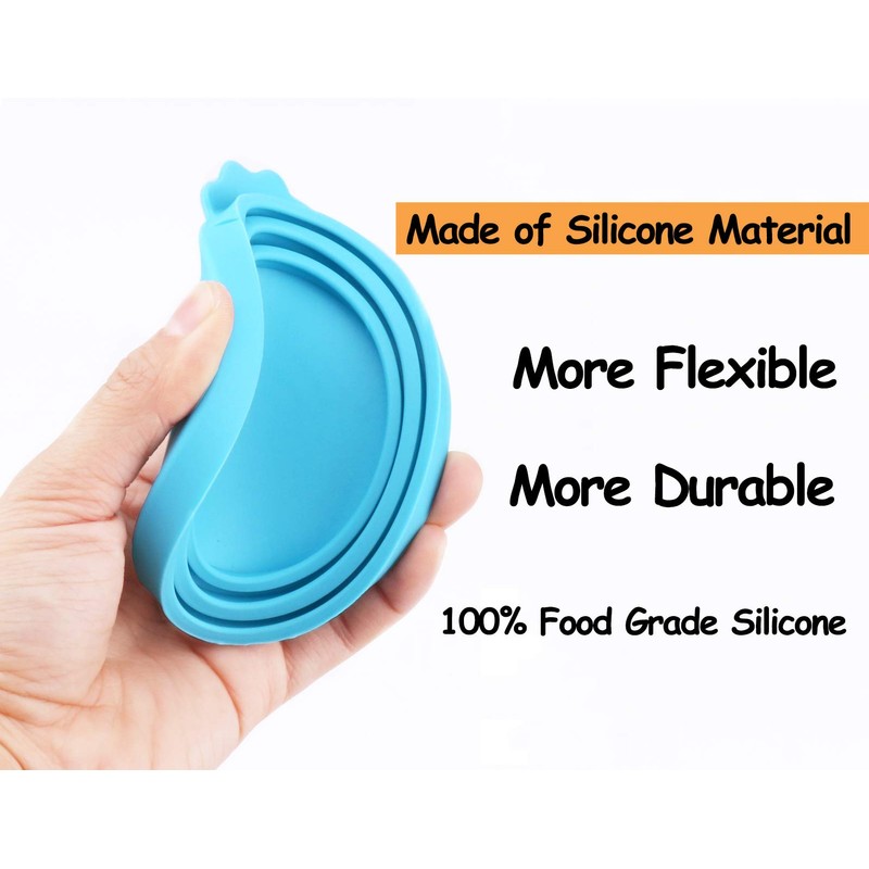 Comtim Pet Food Can Cover Silicone Can Lids for Dog