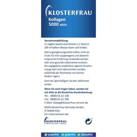 클로스터프라우 Klosterfrau 콜라겐 5000 액티브 20개입 Klosterfrau Collagen 5000 Active 20 Pieces
