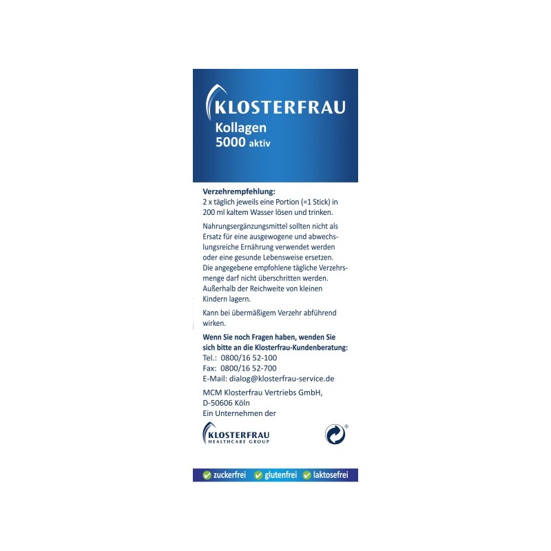 클로스터프라우 Klosterfrau 콜라겐 5000 액티브 20개입 Klosterfrau Collagen 5000 Active