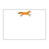 Caspari Leaping Fox Correspondence Cards - 12 Per Package