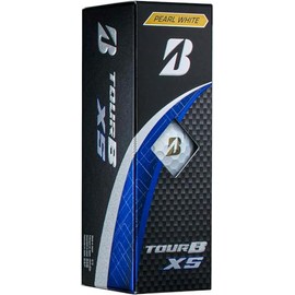 Bridgestone Golf Ball Tour B XS 2024 Model Sleeve Box, 3 Balls, Pearl White S4GXJ