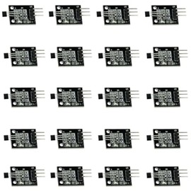 20PCS 3144E A3144 Hall Effect Magnetic Sensor Module DC5V Compatible with Arduino PIC AVR Smart Cars Projects High Sensitivity Magnetic Field Detection