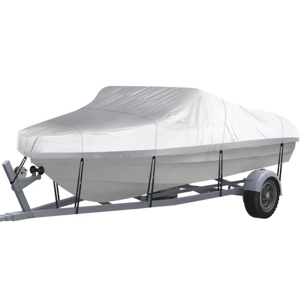 NEXCOVER Trailerable Boat Cover, Length: 14'-16' Beam Width: up to