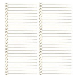 50 Unids Floral Selecciones Clips Reutilizables de Oro de Alambre de Metal Floral Lugar Titular de la Tarjeta 6in Photo Memo Holder Pick para Compromiso de Boda (Redondo)