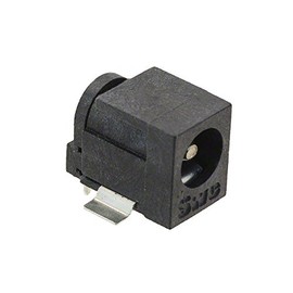SWITCHCRAFT RASH712X Power Barrel Connector Jack 2.50mm ID (0.098"), 5.50mm OD (0.217") Through Hole, Right Angle New Lot Quantity-10