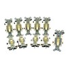Leviton 54503-2I Ivory Commercial Grade Framed Three Way Toggle Light
