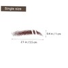 OHPHCALL Rtificial Eyebrow Set 6pcs Eyebrow Transfer Stickers Prime Material