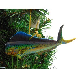 Mahi Mahi Ornament Realistic Fish Christmas Tree Decoration, 4 Inches Long