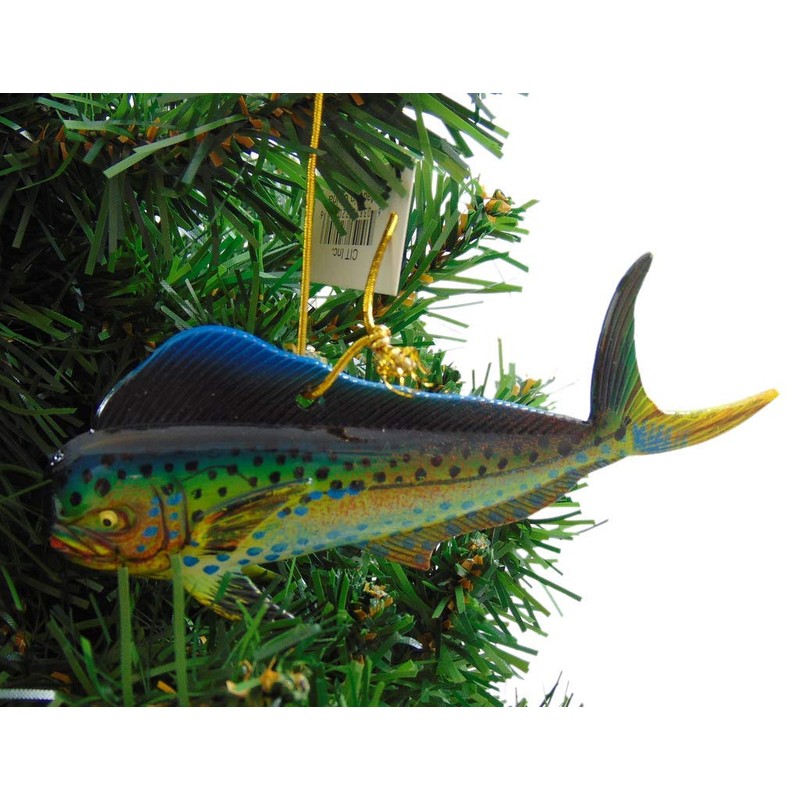 Mahi Mahi Ornament Realistic Fish Christmas Tree Decoration, 4 Inches