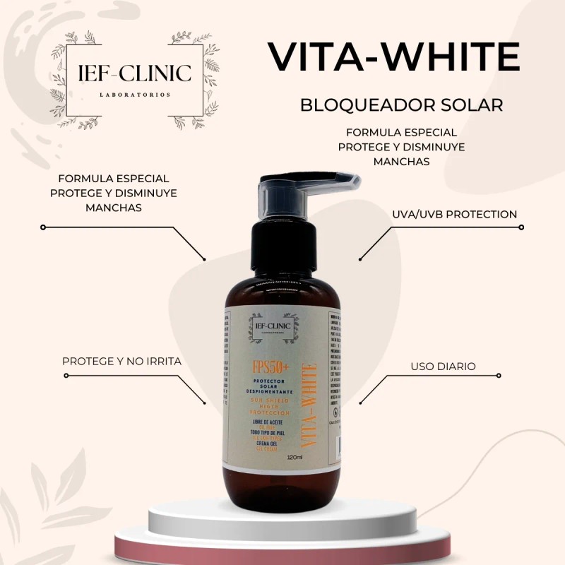 Vita-white Bloqueador Solar Despigmentante Previene Manchas