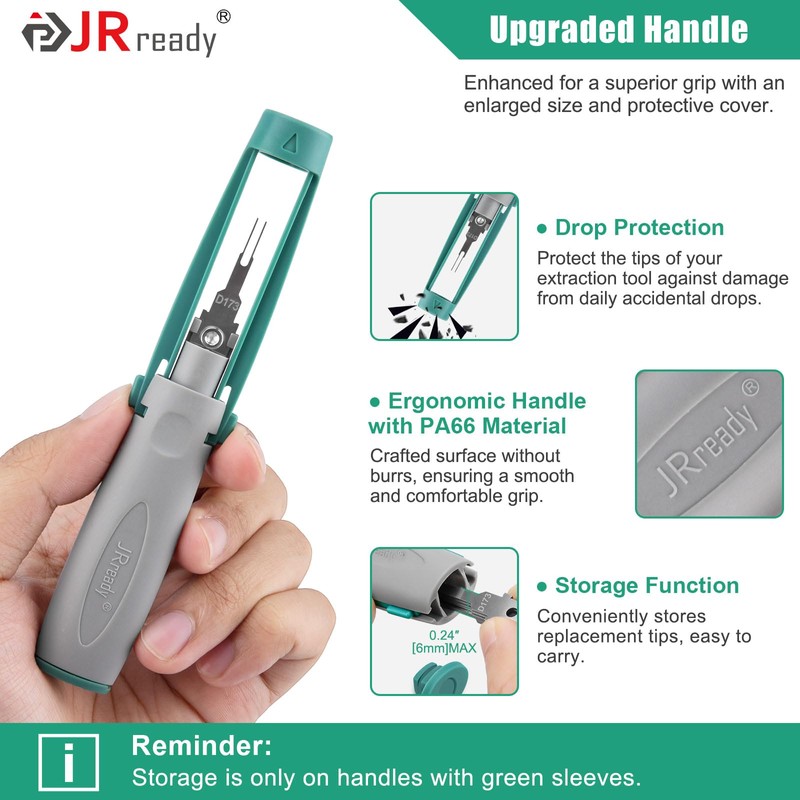 JRready Upgraded Terminal Removal Tool Kit 10PCS Pin Extractor Tools
