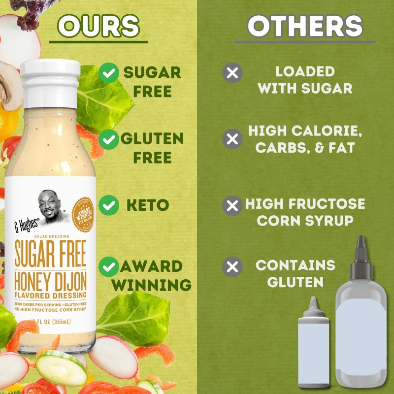 G Hughes Sugar Free Keto Salad Dressing Bundle 3 Pack