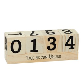 Spetebo Wooden Countdown Dice For 8 Events - Deco Wooden Dice, Dice Calendar, Perpetual Calendar