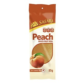 Safari Fruit Rolls Peach 80g Pack