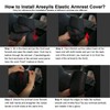 Areeyils Black Leather Center Console Armrest Cover for 2024-2025 2026