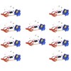 10PCS SG90 Micro Servo Motor Mini 9G Robot