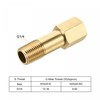 sourcing map Brass Pipe Fitting G1/4 Female to G1/4 Male