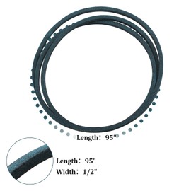 seork 144959 532144959 Deck Belt 1/2" X 95" Fits for Craftsman Husqvarna Poulan AYP LT1000 LT2000 LT3000 42'' Lawn Mower Repalce 138255 130801 532138255 160855 24690 144959D