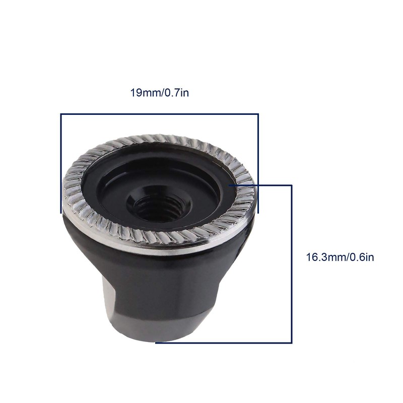1x M5 Bicycle Quick Release Lever Nut Cap Aluminum Alloy