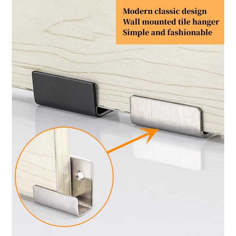 Tile Display Wall Hanger, 8 Pcs Stainless Steel Wall Mount