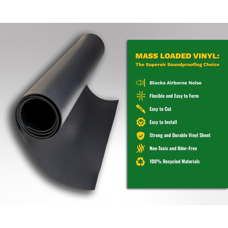 EnviroFlex 1 LB Mass Loaded Vinyl 4’x4’ (16 SF) –
