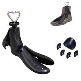 QGWJEKUI Shoe Stretcher Men,Boot Stretcher for Cowboy Boot,Adjust Shoe Boot Stretcher Wide Feet,for Men Size 8-13 (Black)