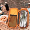 Cutlery Storage Bag Zipper Organizer for Camping, Travel, Office, Party