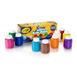 Crayola Washable Kid's Paint, Assorted Colors, Pack of 10