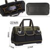 FASTECH 22-inch Wide Mouth Tool Bag with Water Proof Molded