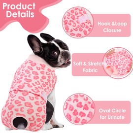 AOFITEE Dog Recovery Suit, Soft Recovery Suit for Female Male Dogs, Anti-Licking Dog Onesie for Abdominal Wounds, Dog Surgery Recovery Suit After Spay Neuter, Substitute Cone & Collar Dog Bodysuit, S