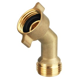 1pcs 45 Degree Water Hose Elbow for RV with Easy Grip Connector RV Water Hose Accessories RV Drinking Water Hose Adapter RV City Water Inlet Connection Camper Residential Outdoor Garden Hose Elbow