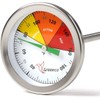 Compost Soil Thermometer by Greenco, Stainless Steel, Celsius and Fahrenheit