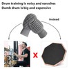 8 Pieces Drum Mute Drumstick Silent Tip Drum Dampener Accessory
